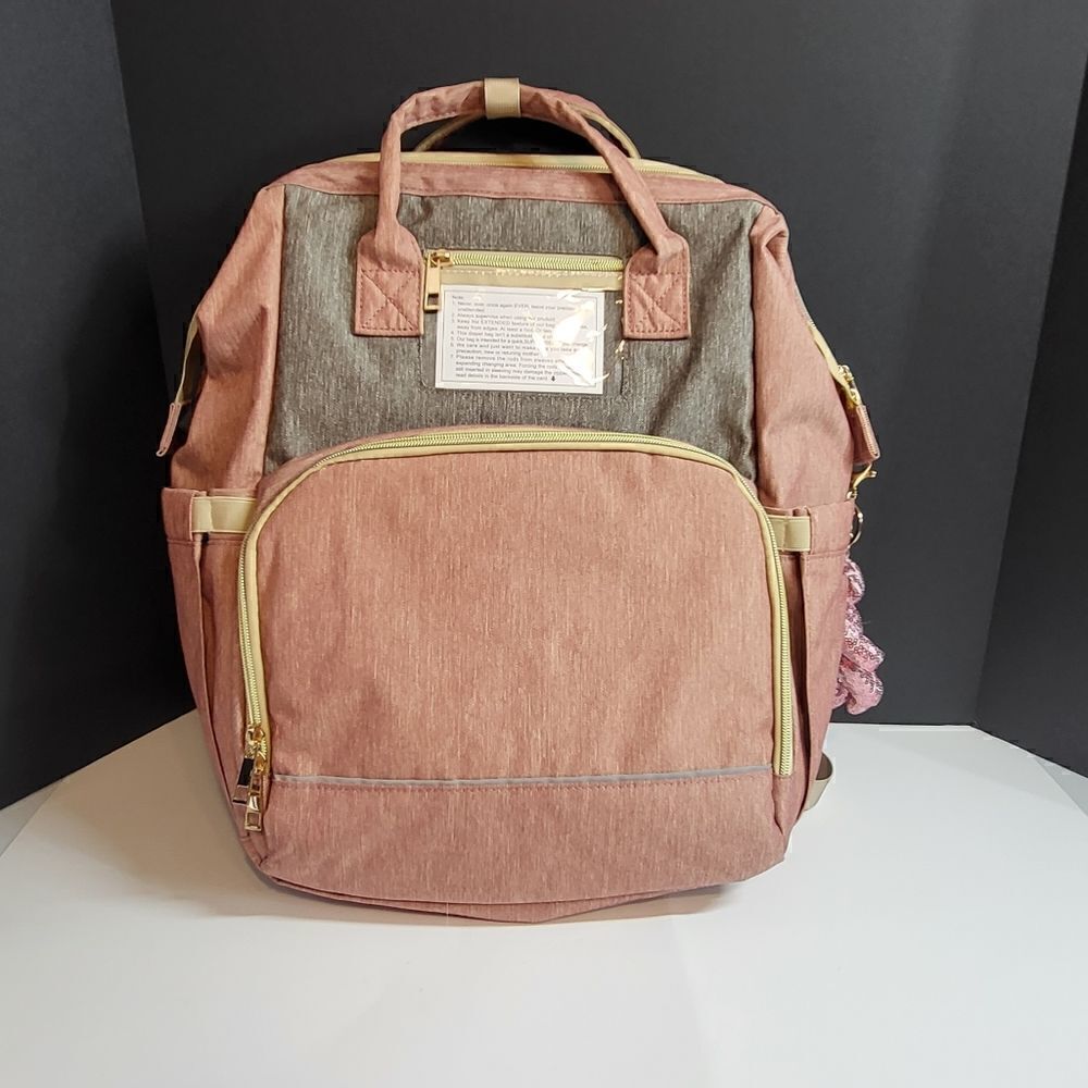 Crystal Avenue Pink Diaper Bag